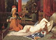 Jean Auguste Dominique Ingres Oadlisque with Female Slave (mk04) China oil painting reproduction